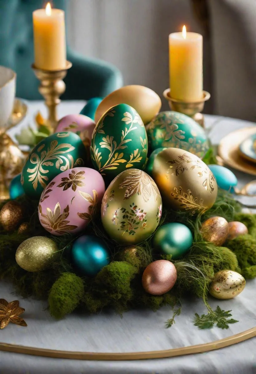 8. DIY Gold Leaf Easter Eggs-0