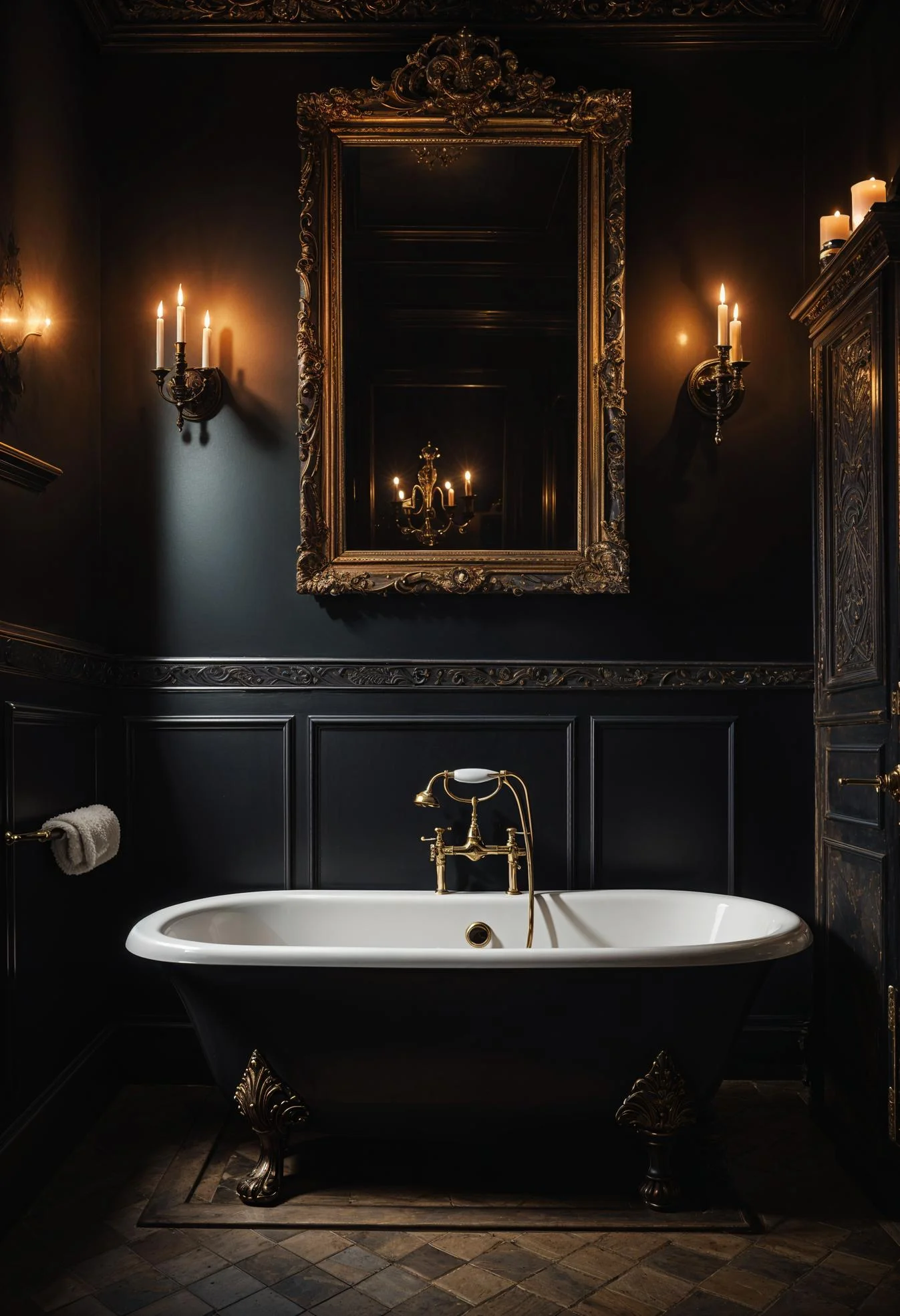 1. Dark Gothic Bathroom Escape-0 1. Dark Gothic Bathroom Escape-0
