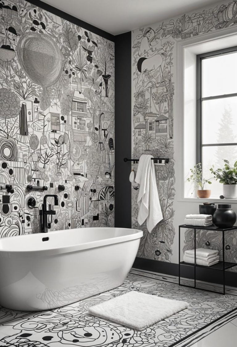 19 Stunning Black And White Bathroom Designs To Inspire You - Lovely Harbor