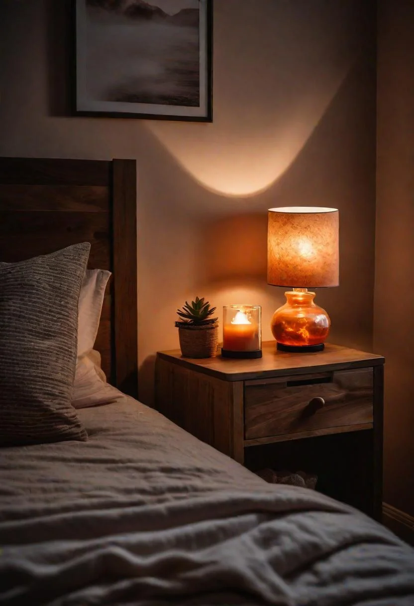 23. Earthy Bedroom Lighting: Salt Lamp-1