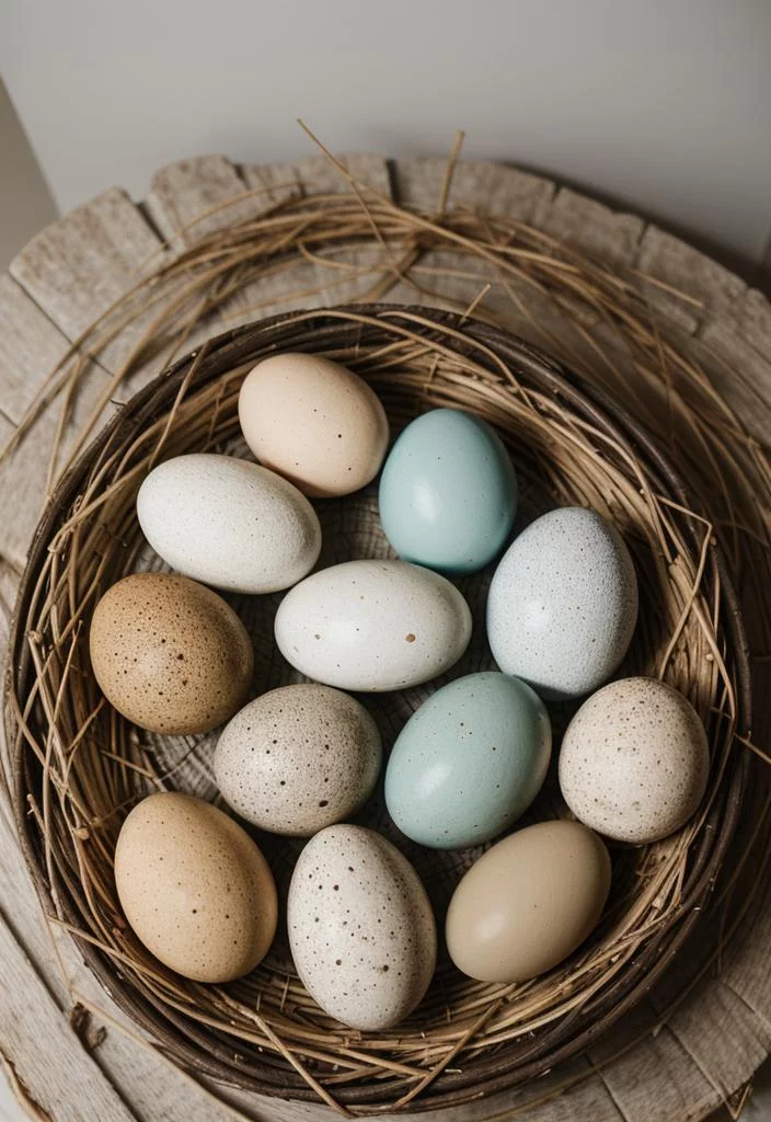 4. Earthy Stone Egg Decor Ideas-0