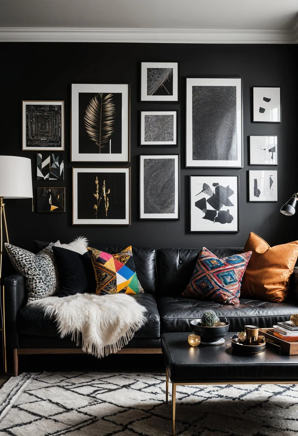 11. Eclectic Boho Art Wall-0