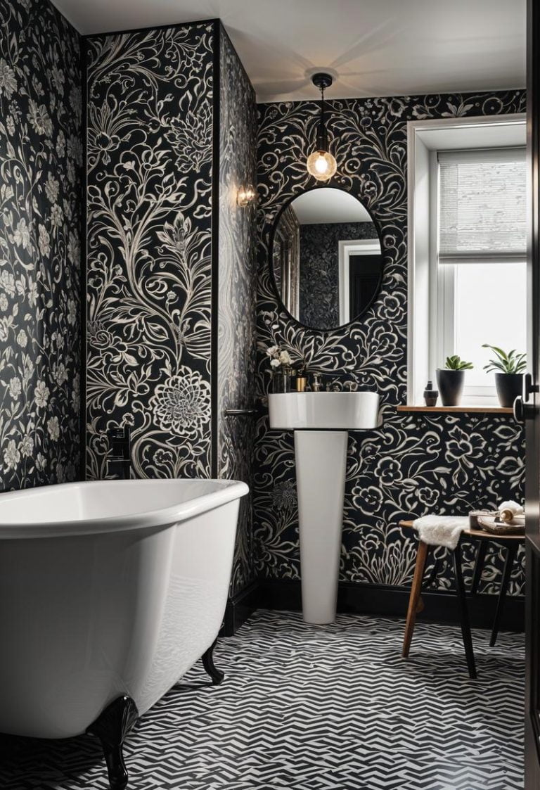 19 Stunning Black And White Bathroom Designs To Inspire You - Lovely Harbor