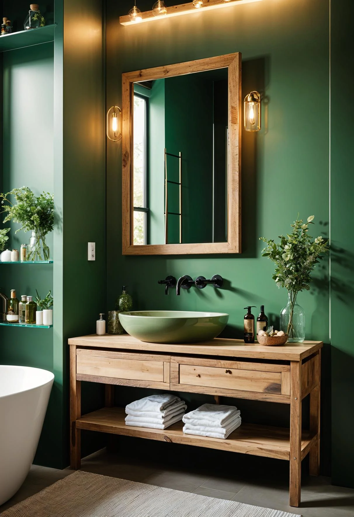 10. Eco-Friendly Green Bathroom Design-0