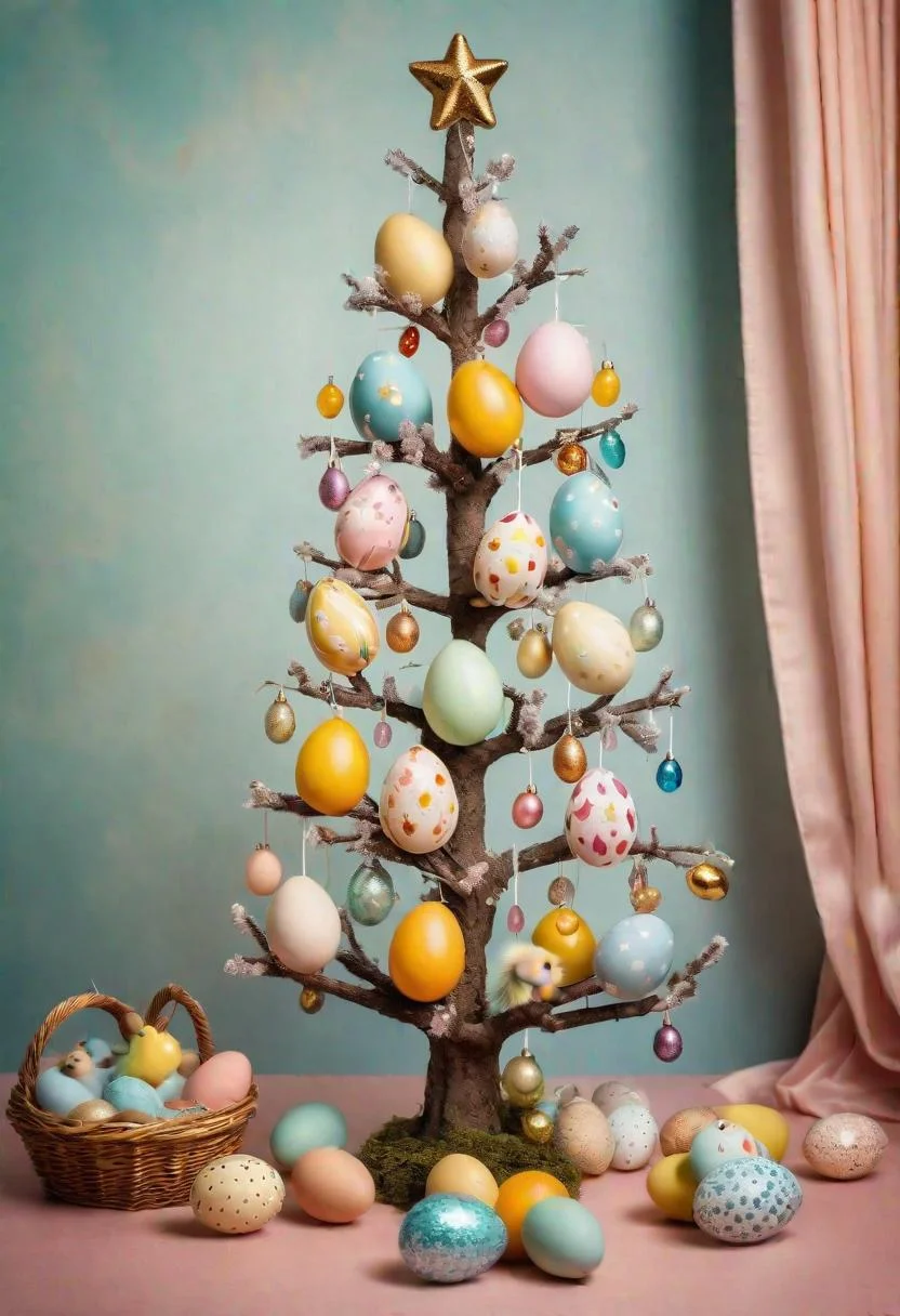 8. Egg Tree with Glass Ornaments-1