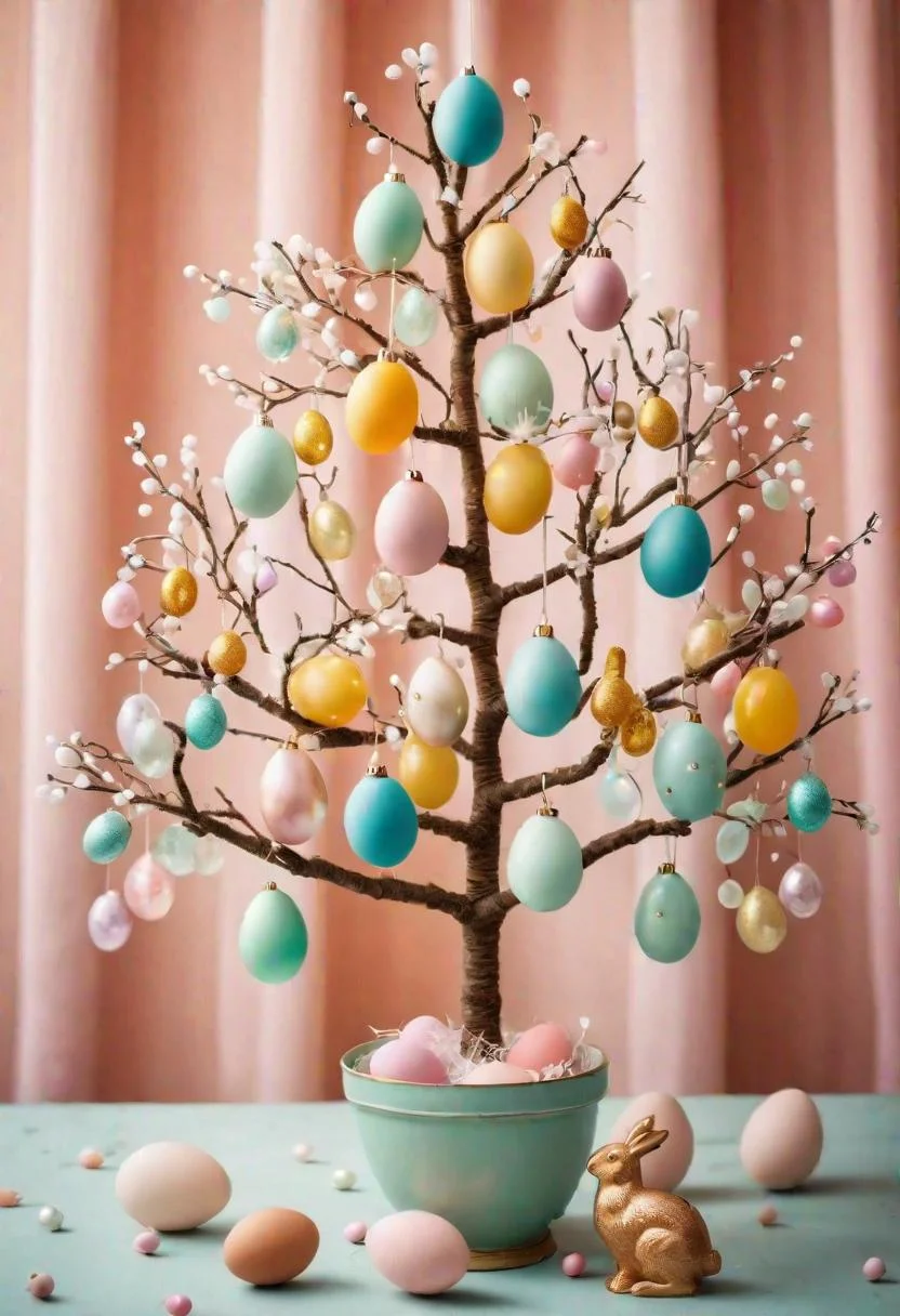 8. Egg Tree with Glass Ornaments-2