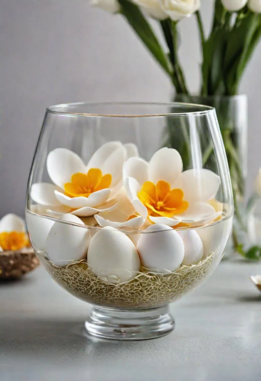 7. Eggshell floating floral centerpieces-0