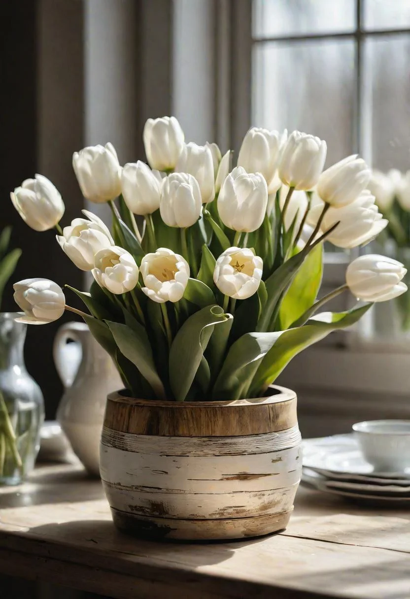 6. Elegant Easter Tulip Centerpiece-0