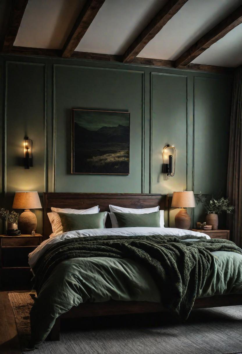 31. Elegant Sage Green Bedroom Design-0