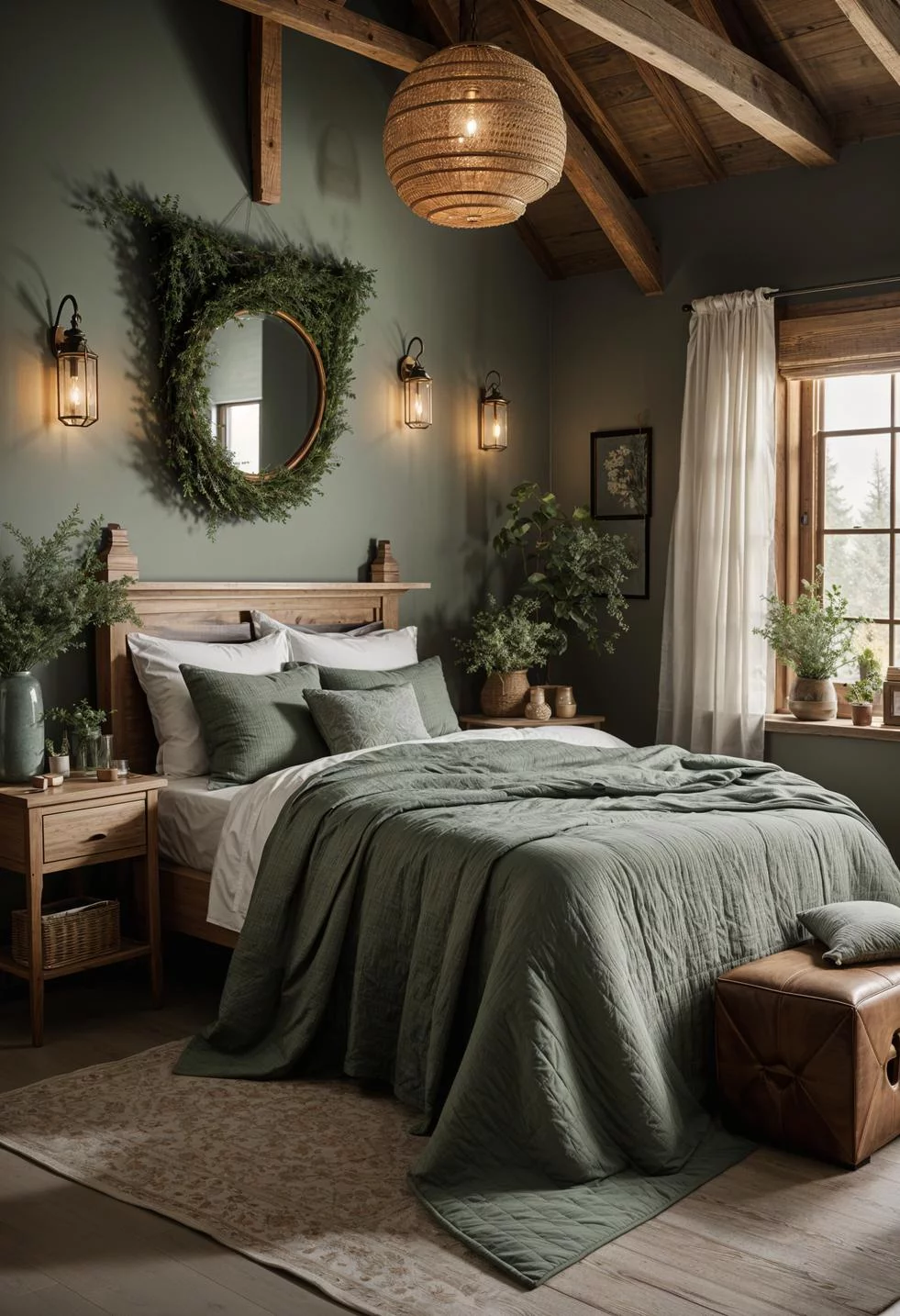 15. Enchanting Cottage Core Bedroom Decor-1
