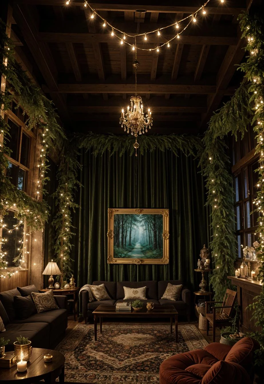 20. Enchanting Dark Boho Oasis-1