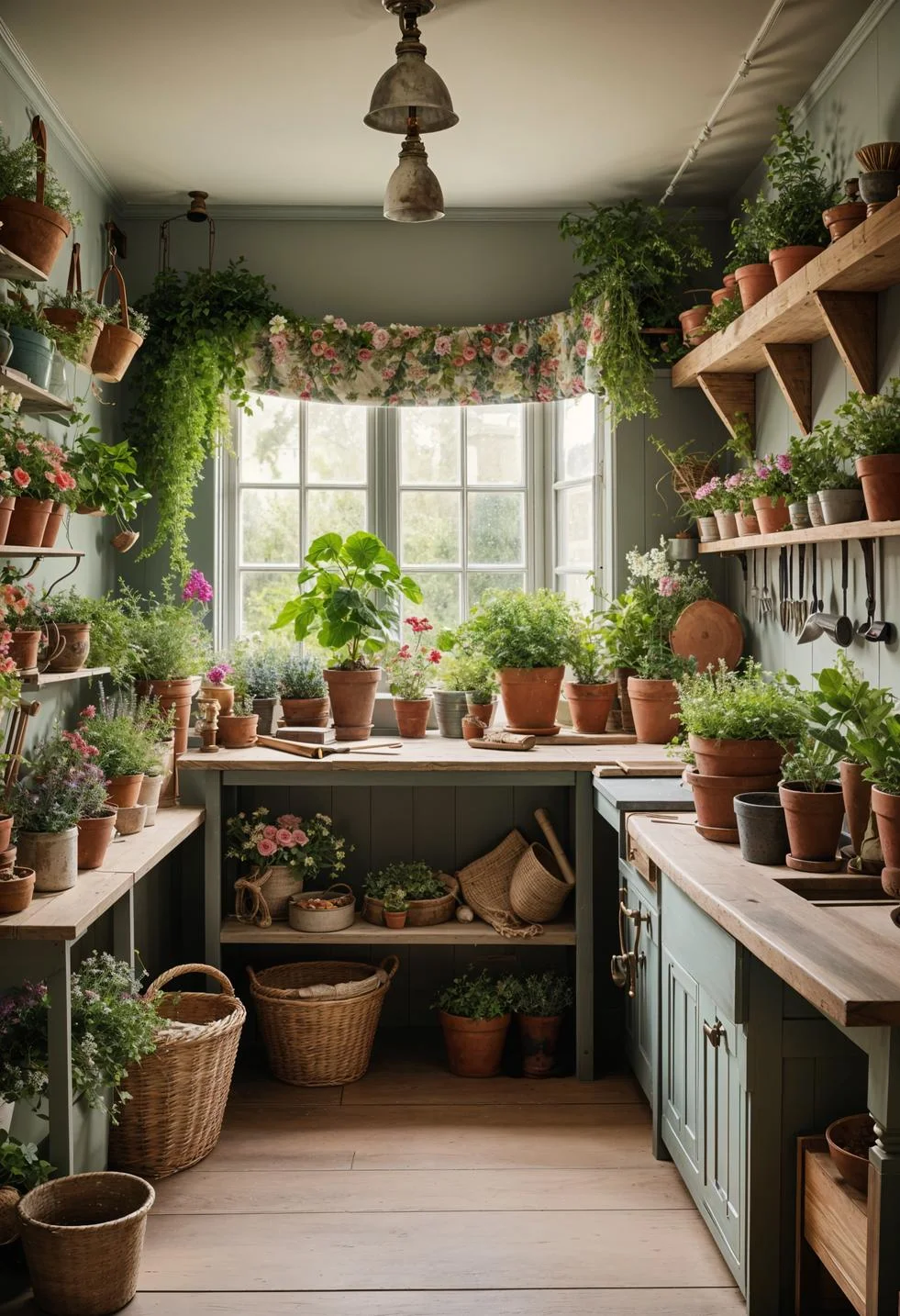 30. Enchanting Potting Shed Corner Decor-0