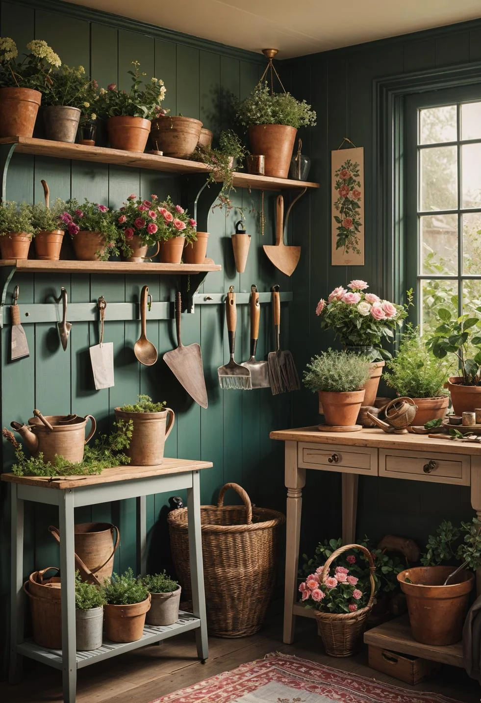 30. Enchanting Potting Shed Corner Decor-1