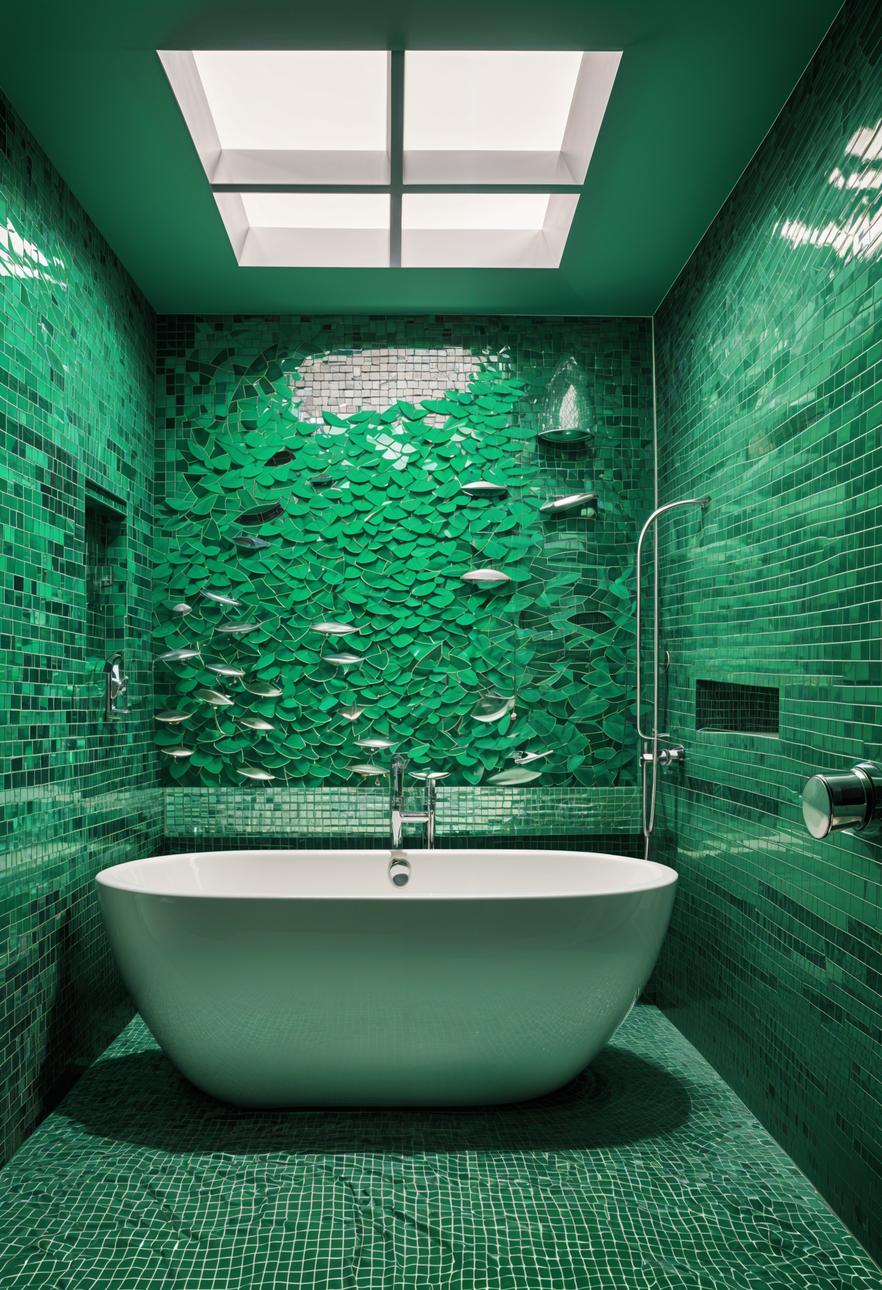 11. Enchanting underwater green mosaic tiles-0