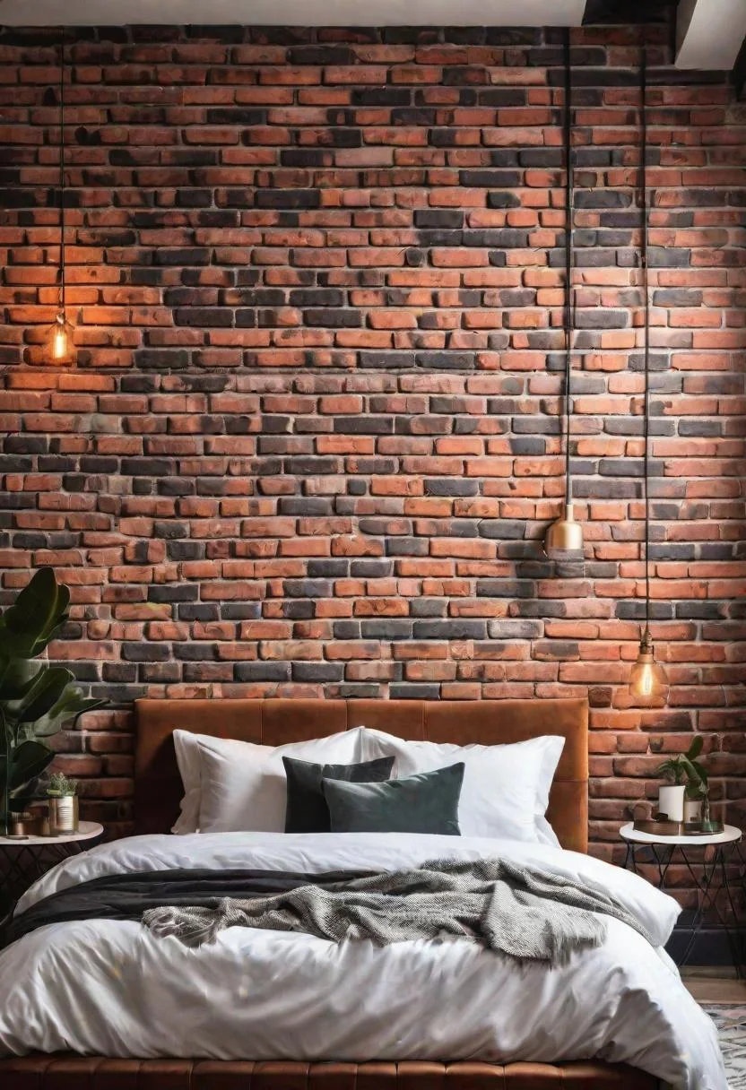 22. Faux Brick Accent Wall Tutorial-1
