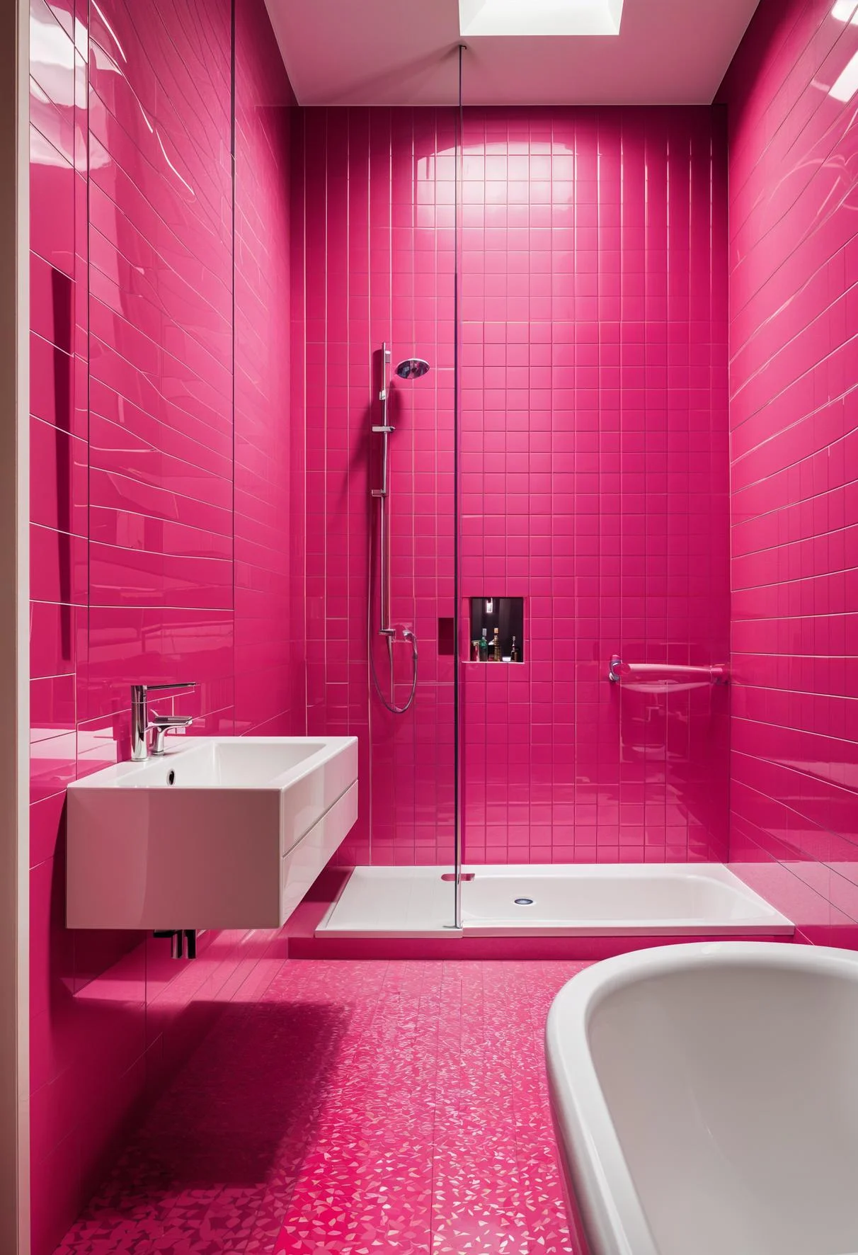 11. Fuchsia Splash in Bathroom-0