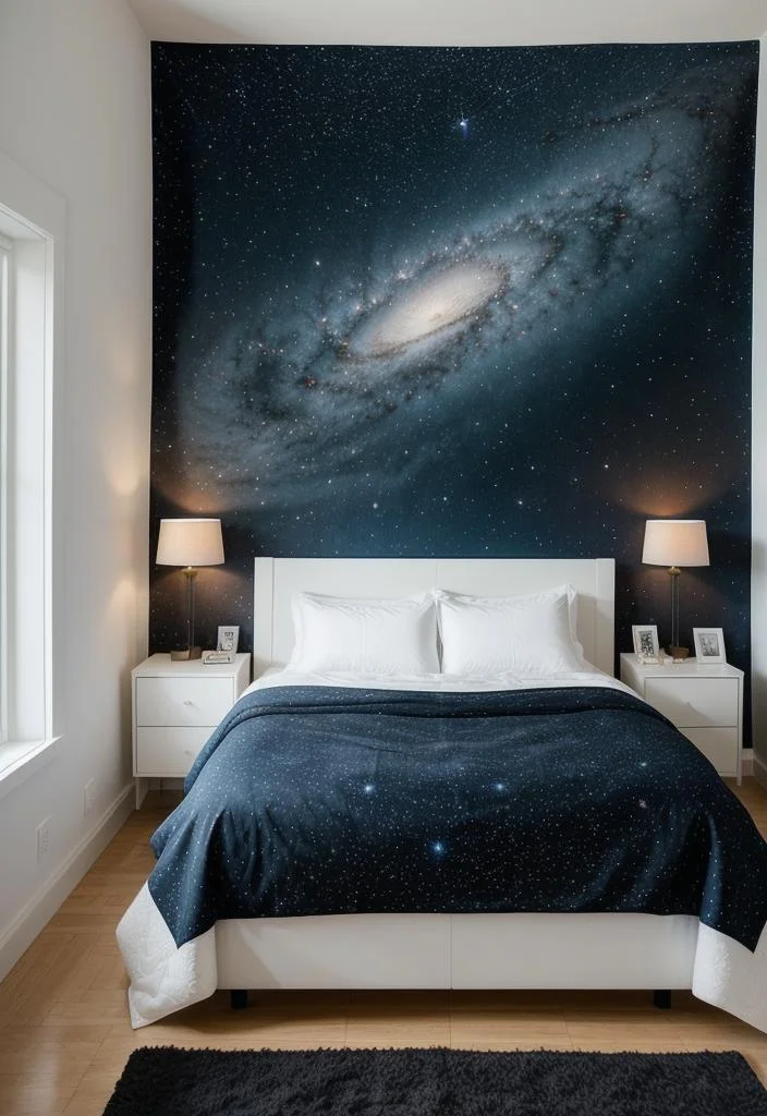 1. Galactic Minimalist Teen Bedroom-0