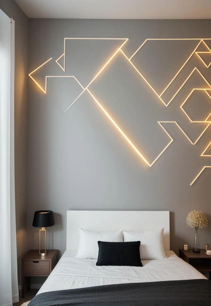 13. Geometric Accent Wall Illumination-0
