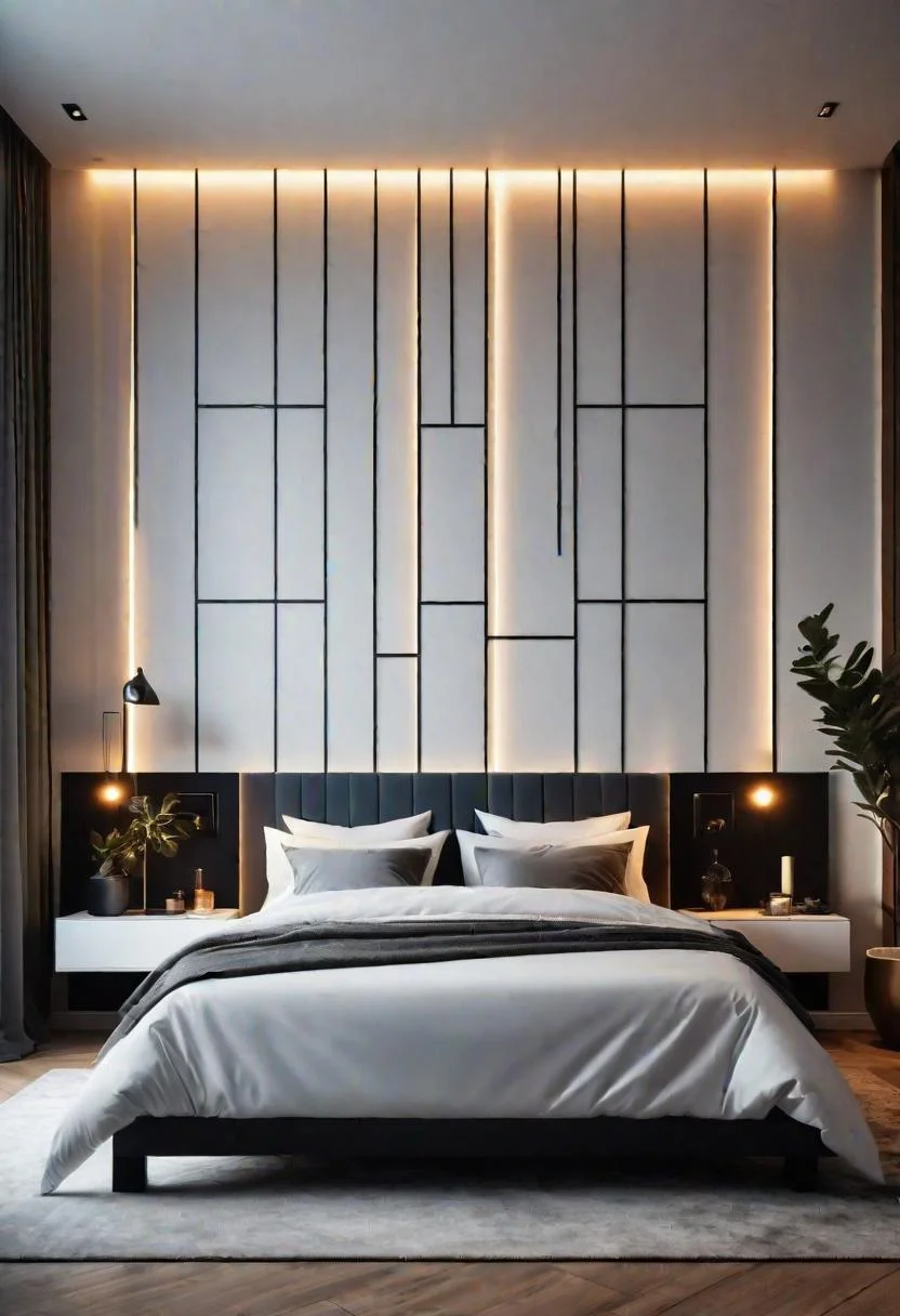 13. Geometric Accent Wall Illumination-1