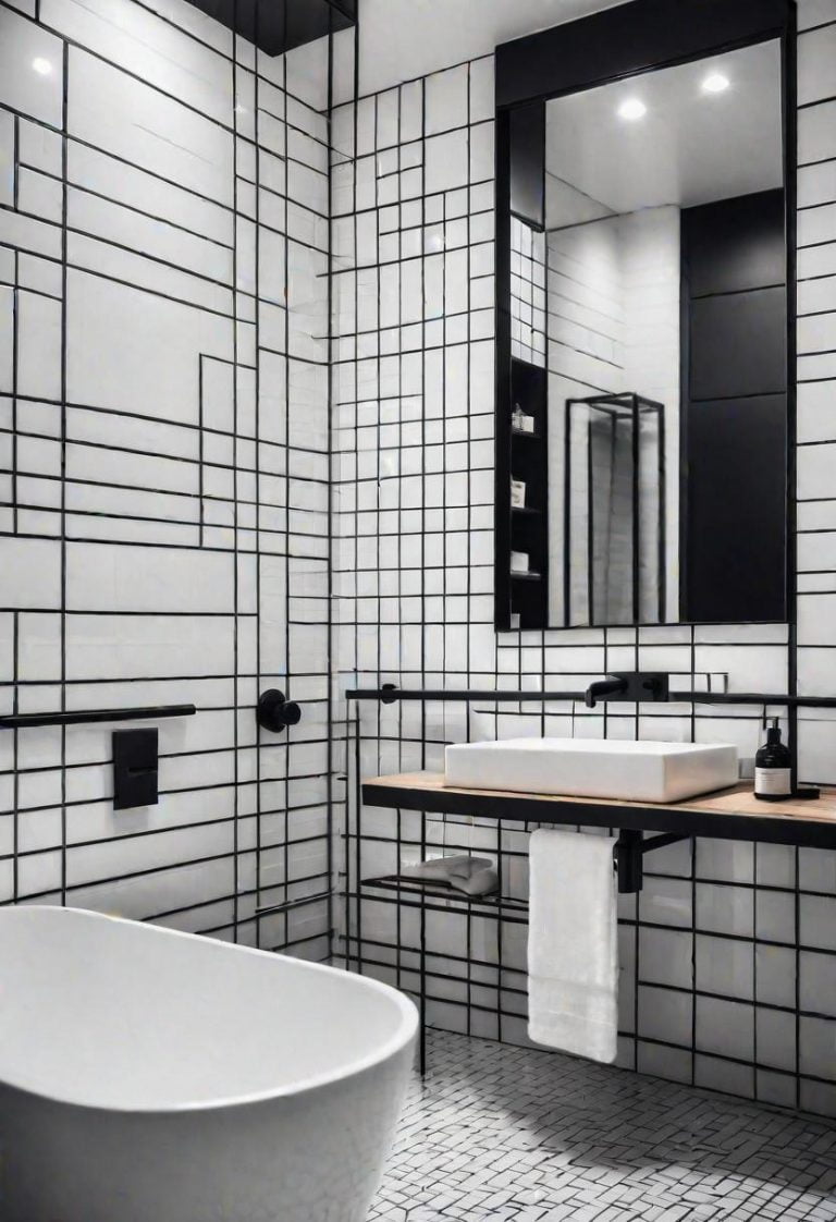 19 Stunning Black And White Bathroom Designs To Inspire You - Lovely Harbor