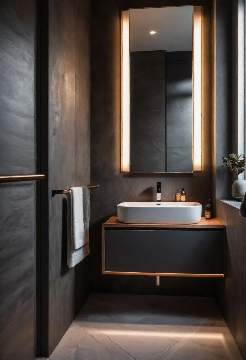 14. Glowing Baseboards for Chic Bathrooms-2