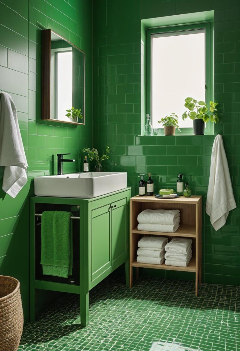 27 Gorgeous Green Bathroom Ideas For A Fresh Look - Lovely Harbor