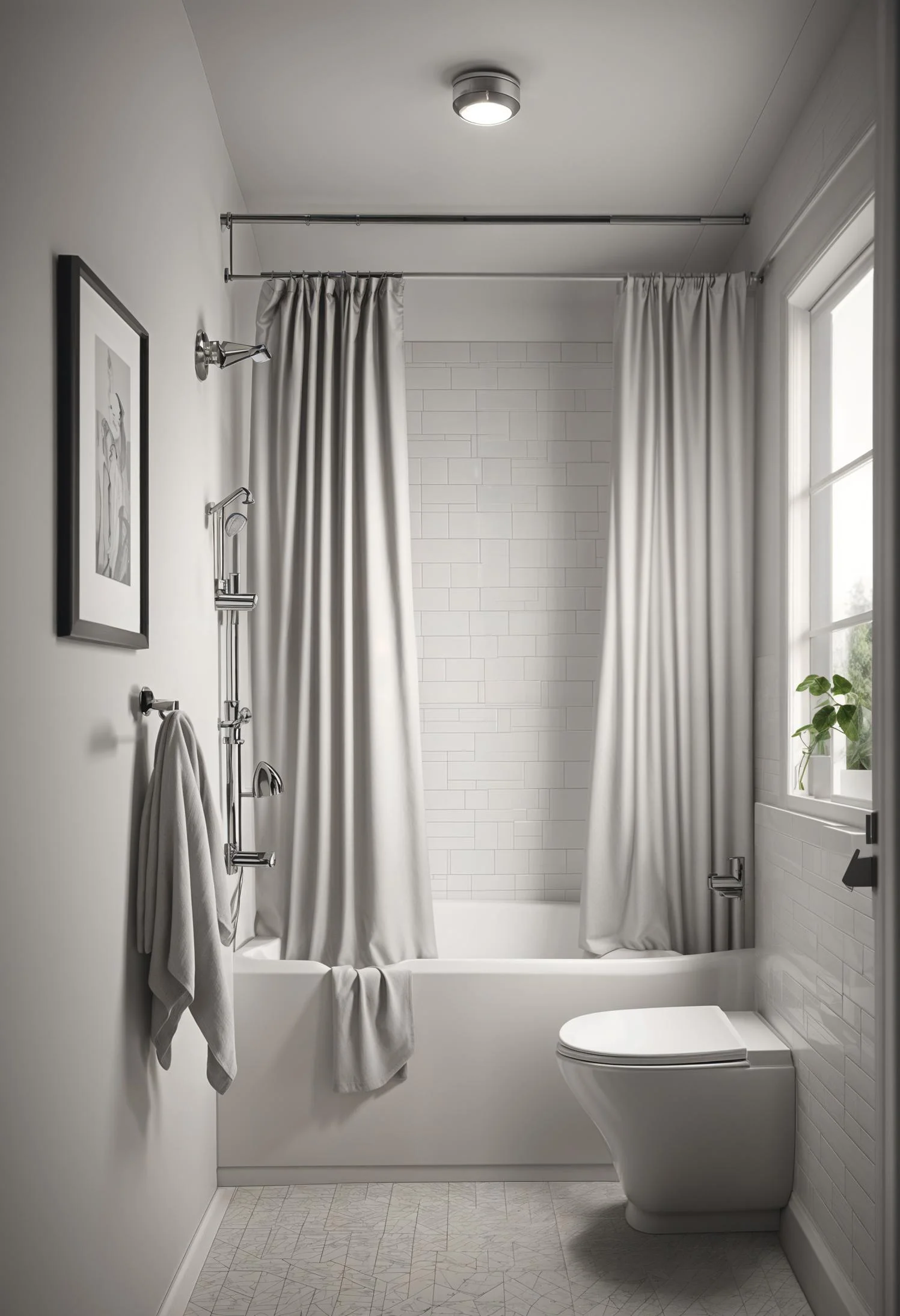 8. Illusion of Height with Curtain Rail-0