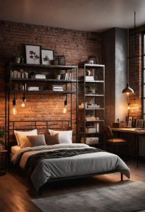 27 Awesome Teen Boy Bedroom Ideas Every Teenager Will Love! 1 2. Industrial Loft Teen Bedroom-1