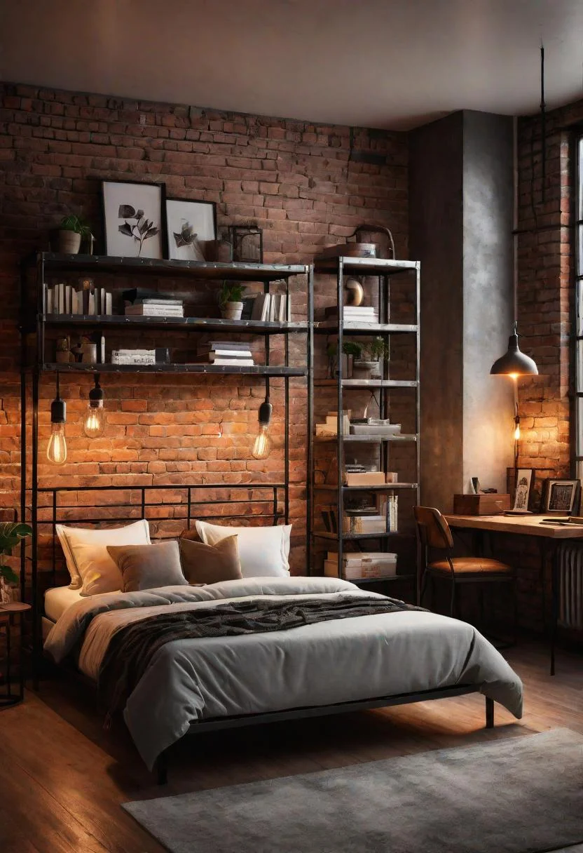 2. Industrial Loft Teen Bedroom-1
