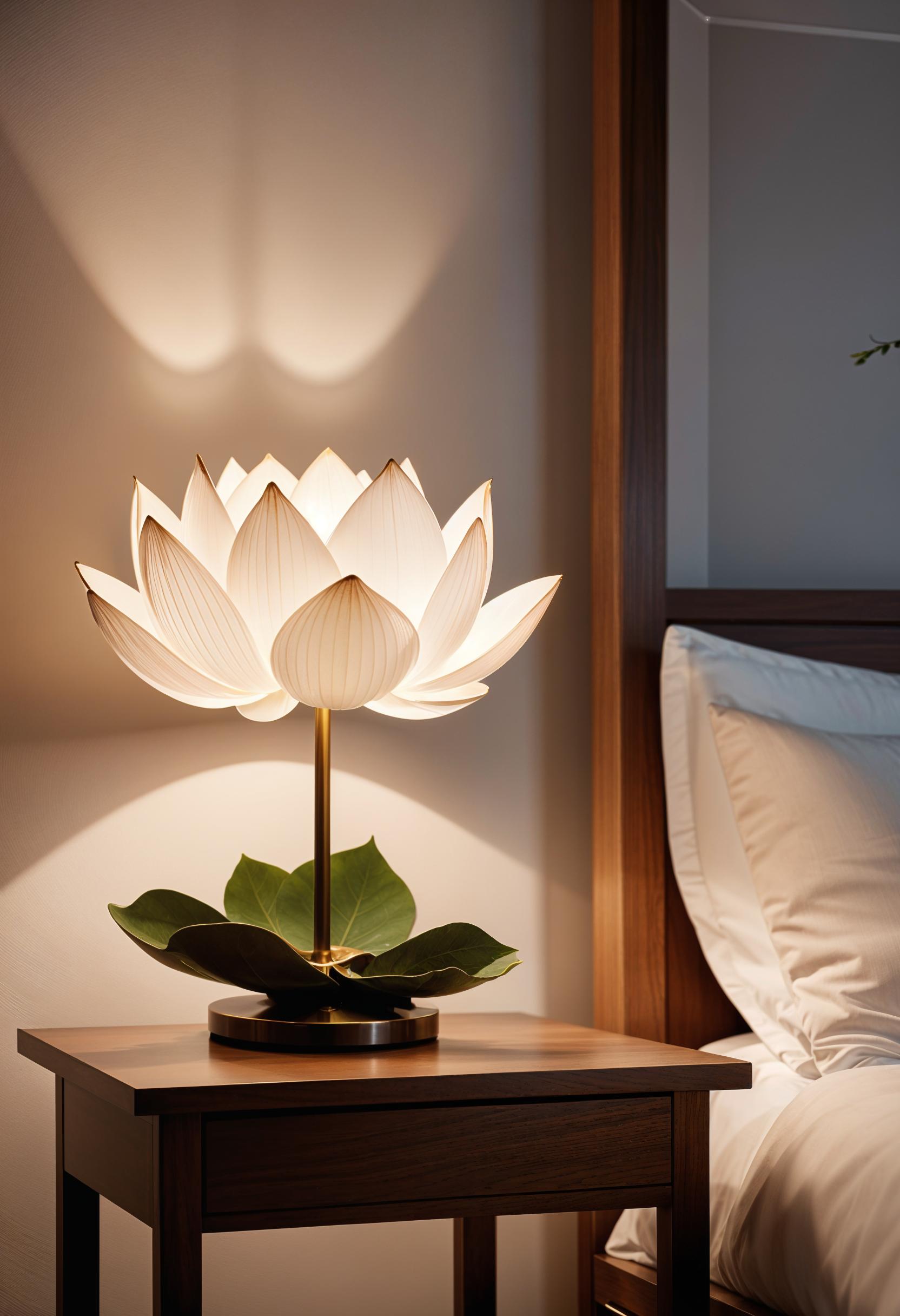 24. Lotus Flower Lamp: Illuminating Elegance-0
