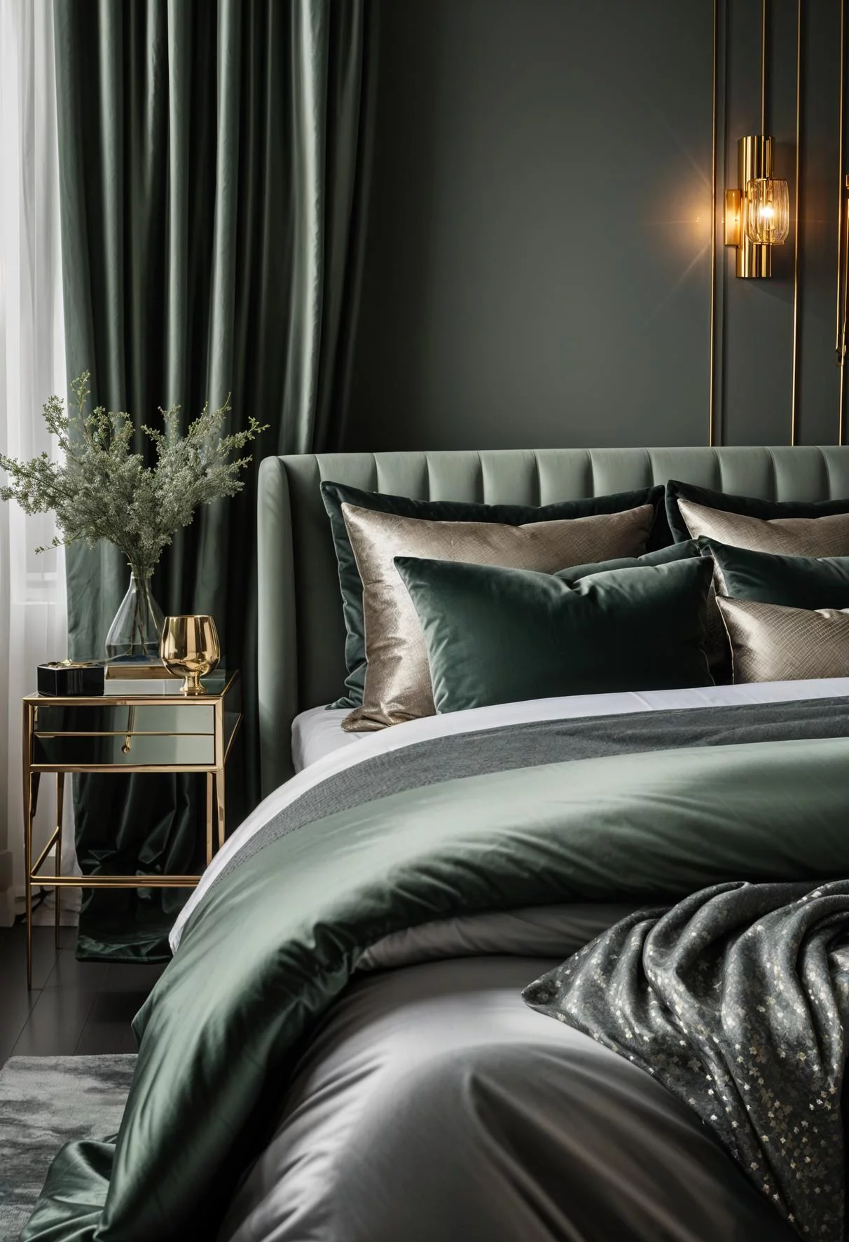 17. Luxe Sage Green & Grey Textiles-0
