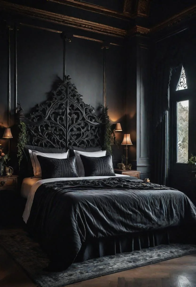 17. Luxurious Gothic Headboard Idea-2