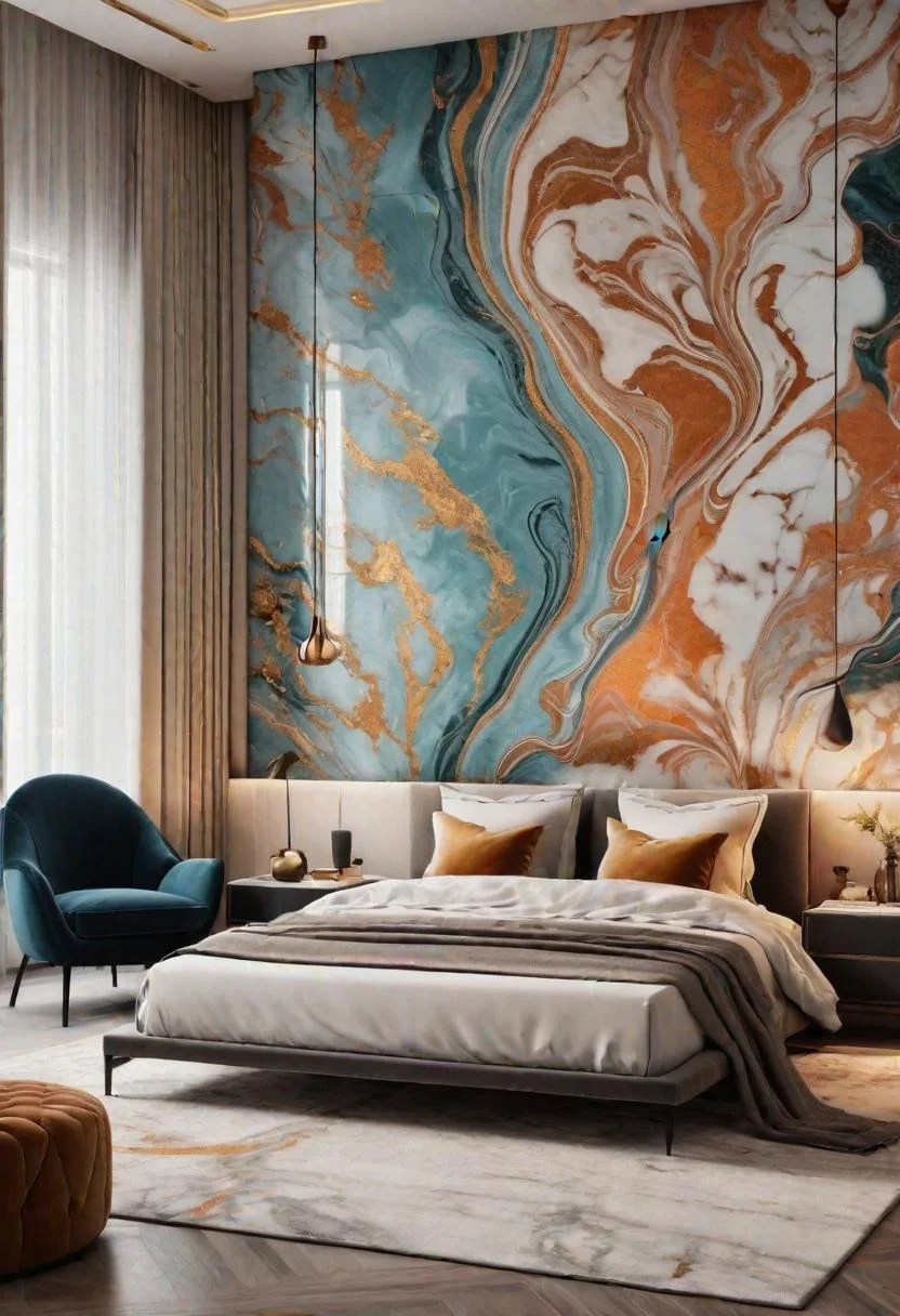 35. Luxurious Marbled Wall Painting-0