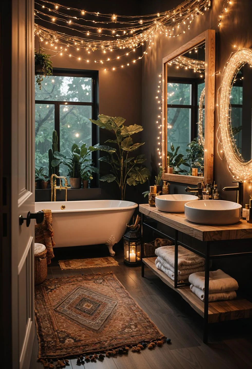 26. Magical Boho Bathroom Lighting-1