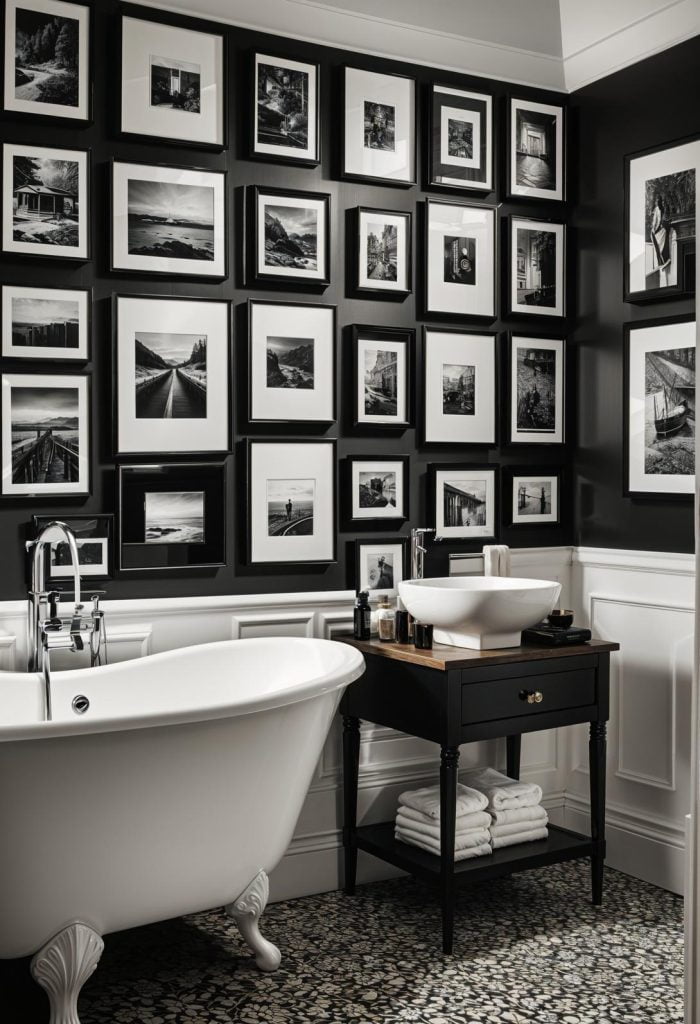 19 Stunning Black And White Bathroom Designs To Inspire You - Lovely Harbor