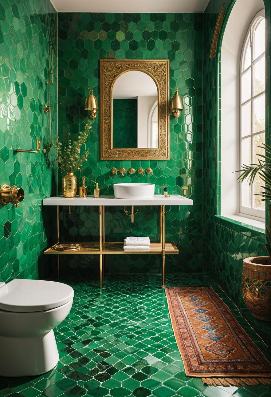 26. Moroccan Emerald Bathroom Inspiration-2