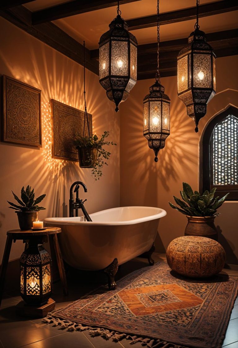 27 Dreamy Boho Bathroom Inspirations For Your Home Makeover - Lovely Harbor