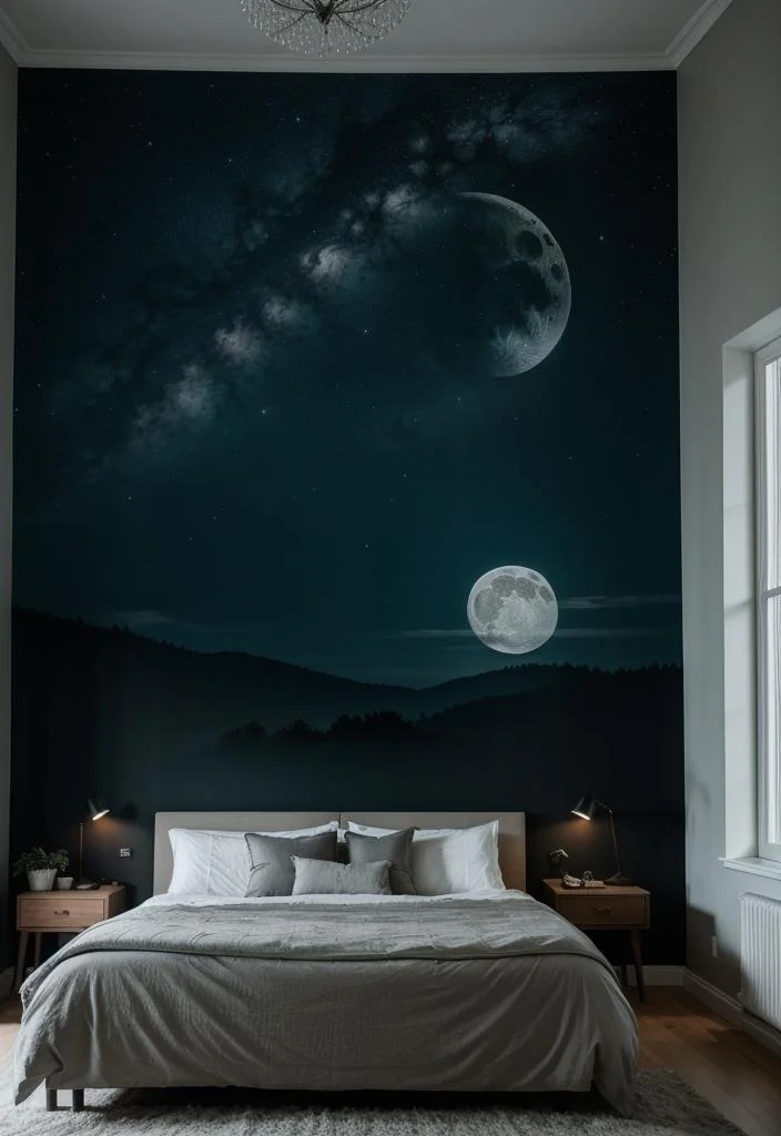 19. Night Sky Wall Mural-0