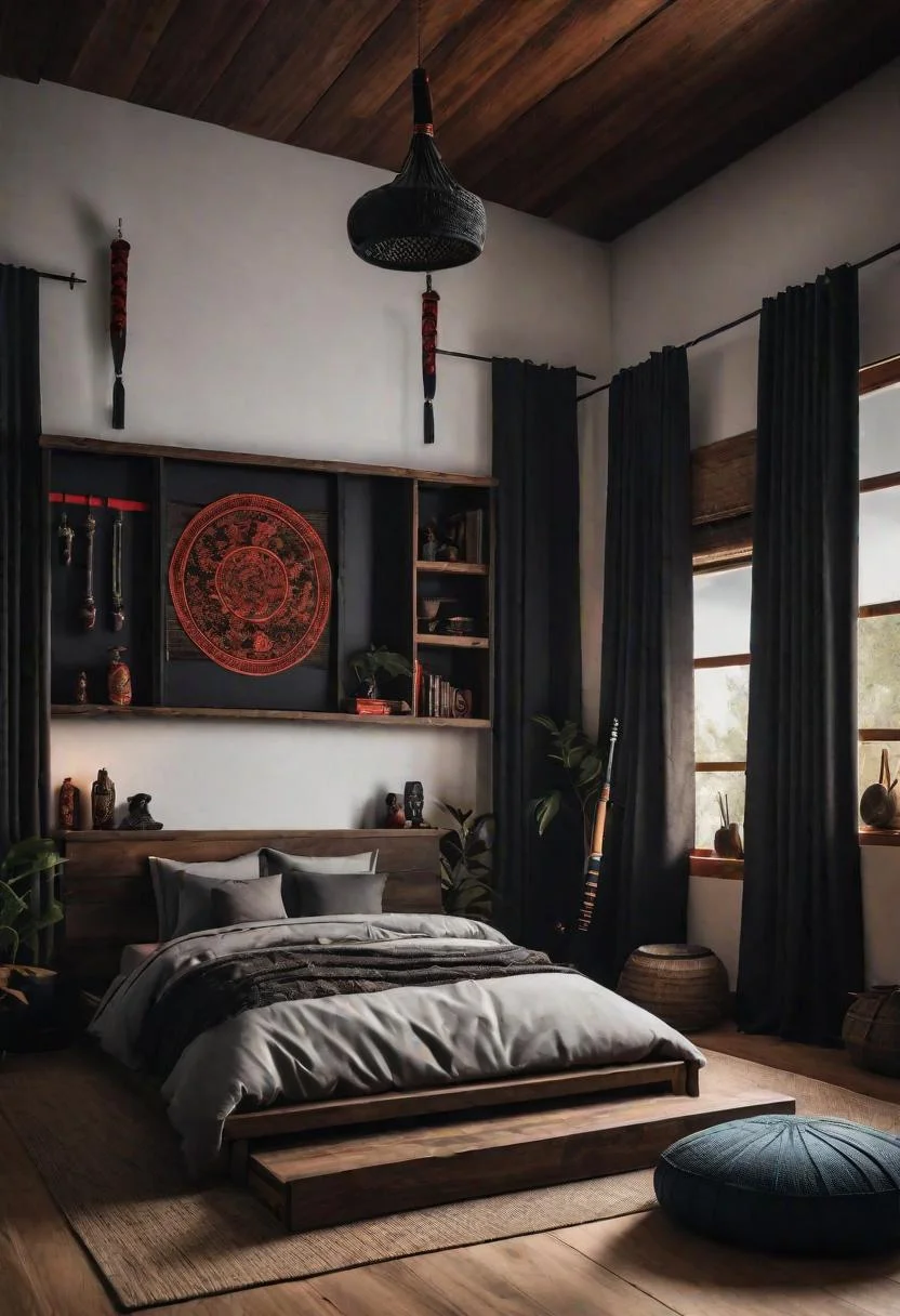 16. Ninja-Inspired Teen Boy Bedroom-1