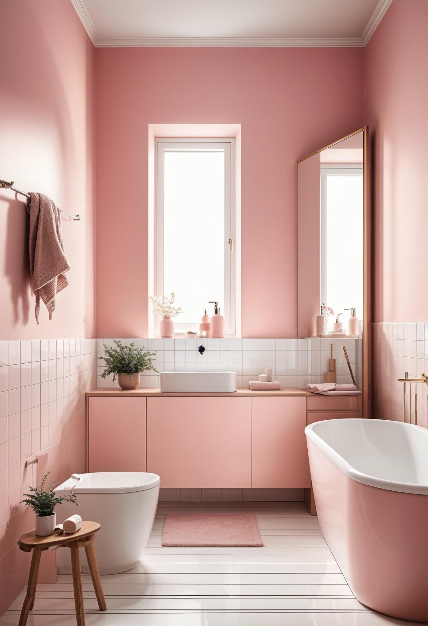 22 Trendy Pink Bathroom Designs To Copy - Lovely Harbor