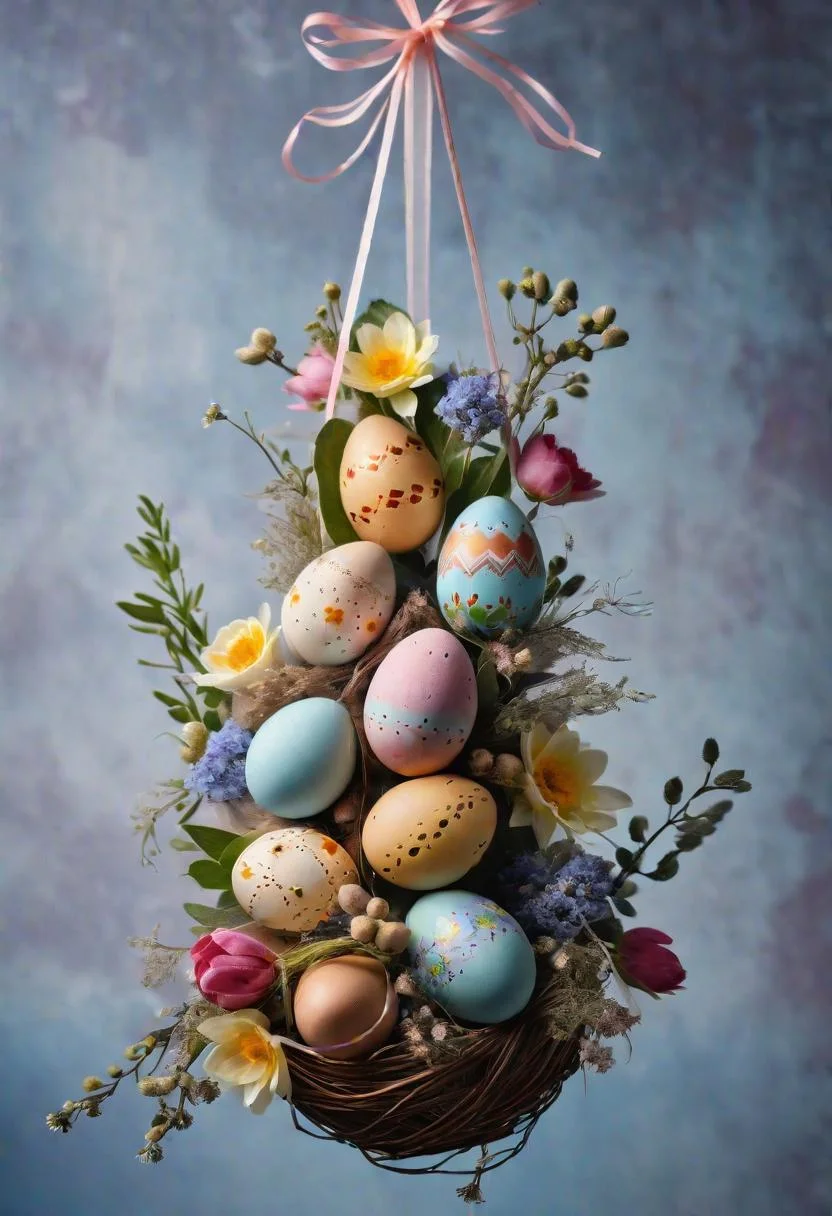 22. Pressed Flower Egg Ornaments-0