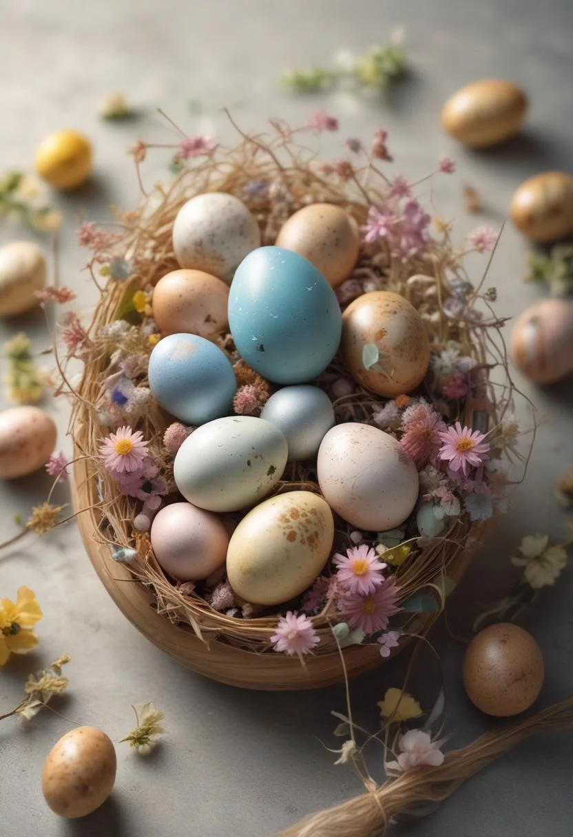 22. Pressed Flower Egg Ornaments-2