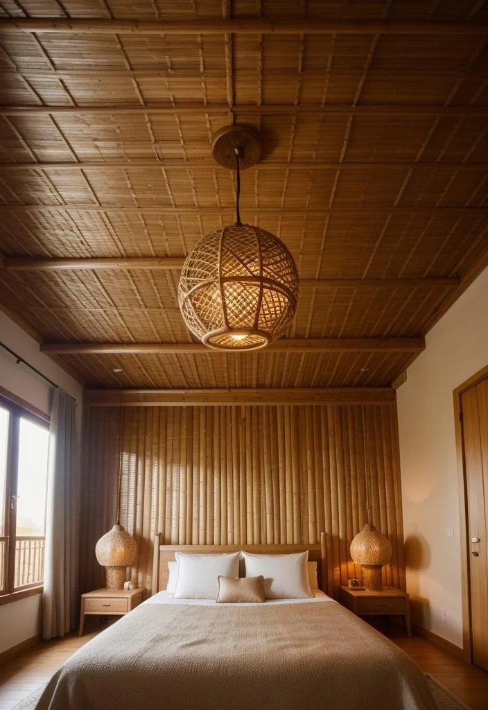 16. Rattan Ceiling Lamp Shades-1