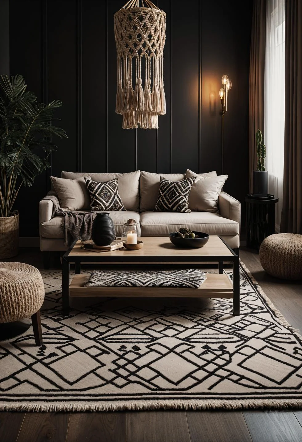 28. Refined Beige and Black Harmony-0