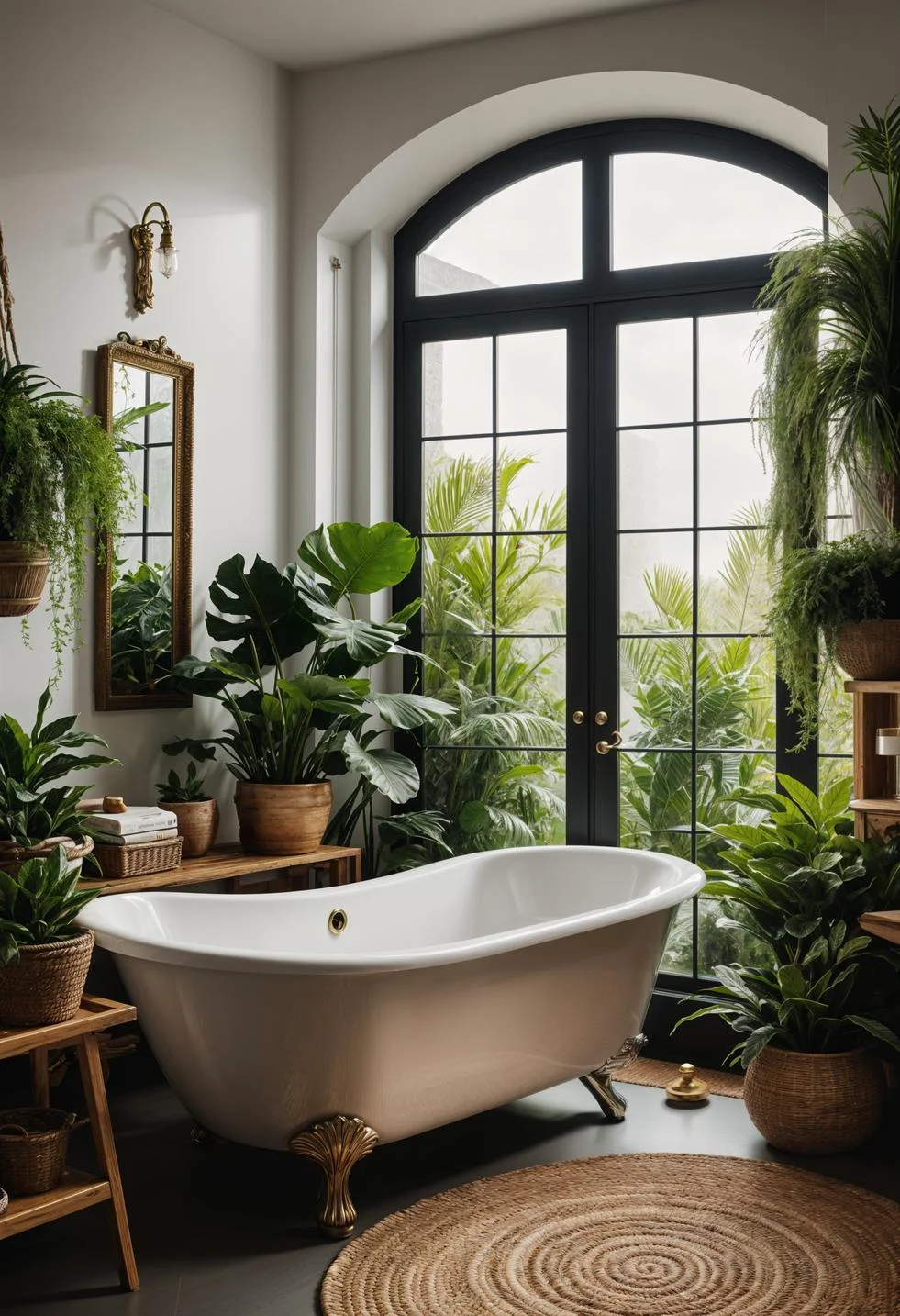 22. Relaxing Bathtub Tray with Plants-0
