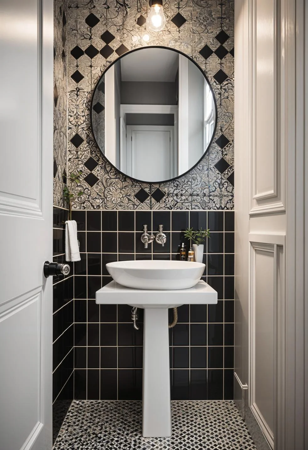 4. Retro-Inspired Bathroom Style Combo-0