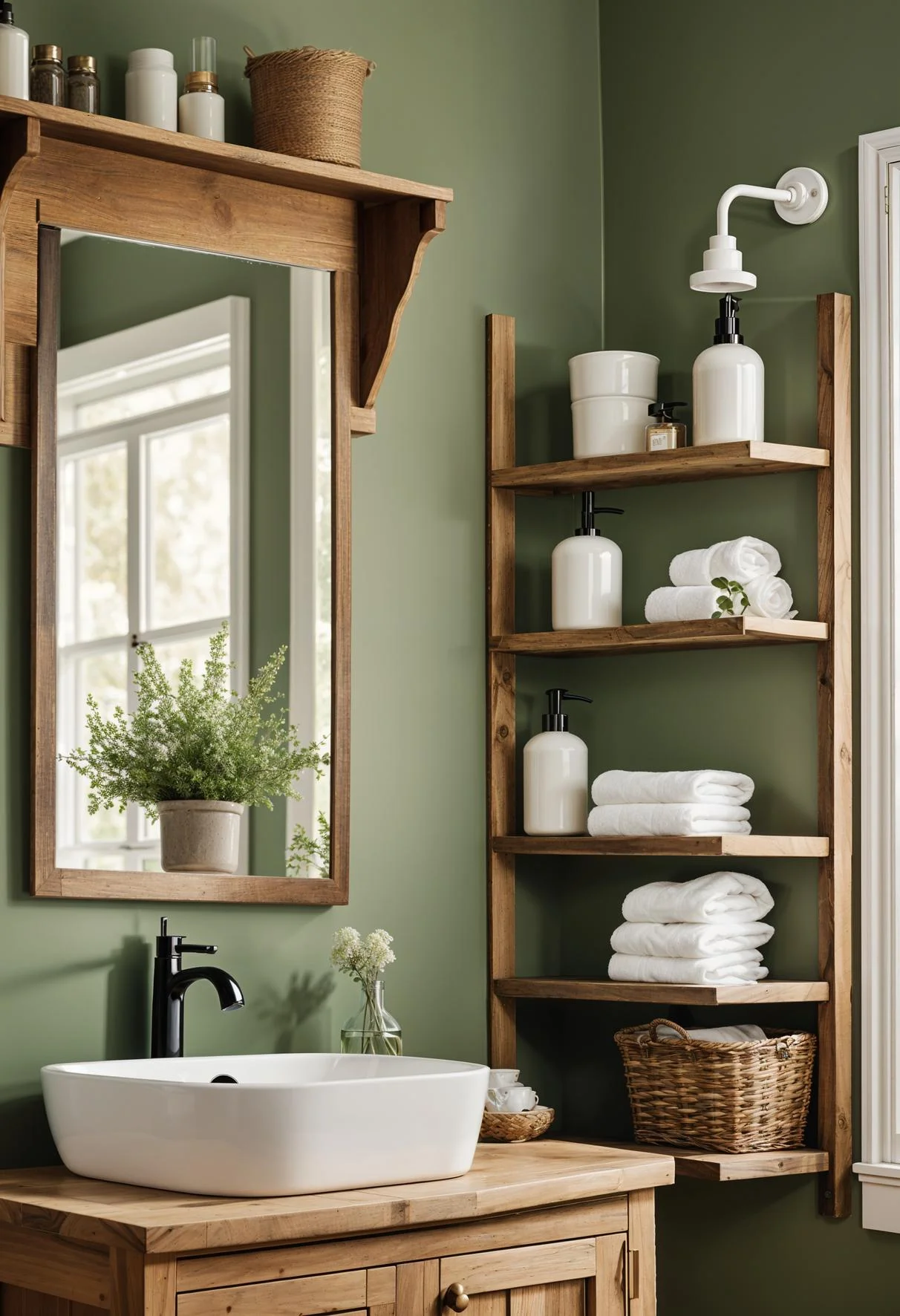 14. Rustic Farmhouse Bathroom Design-0