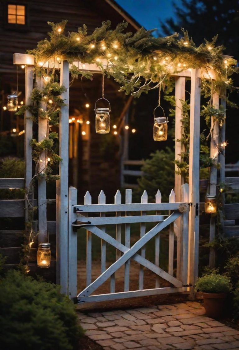 19 Inspiring Farmhouse Gate Ideas For Charming Entrances - Lovely Harbor