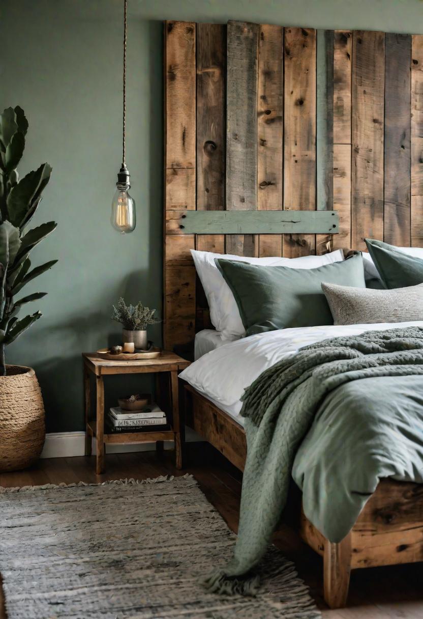 1. Rustic Sage Green Wall Style-0
