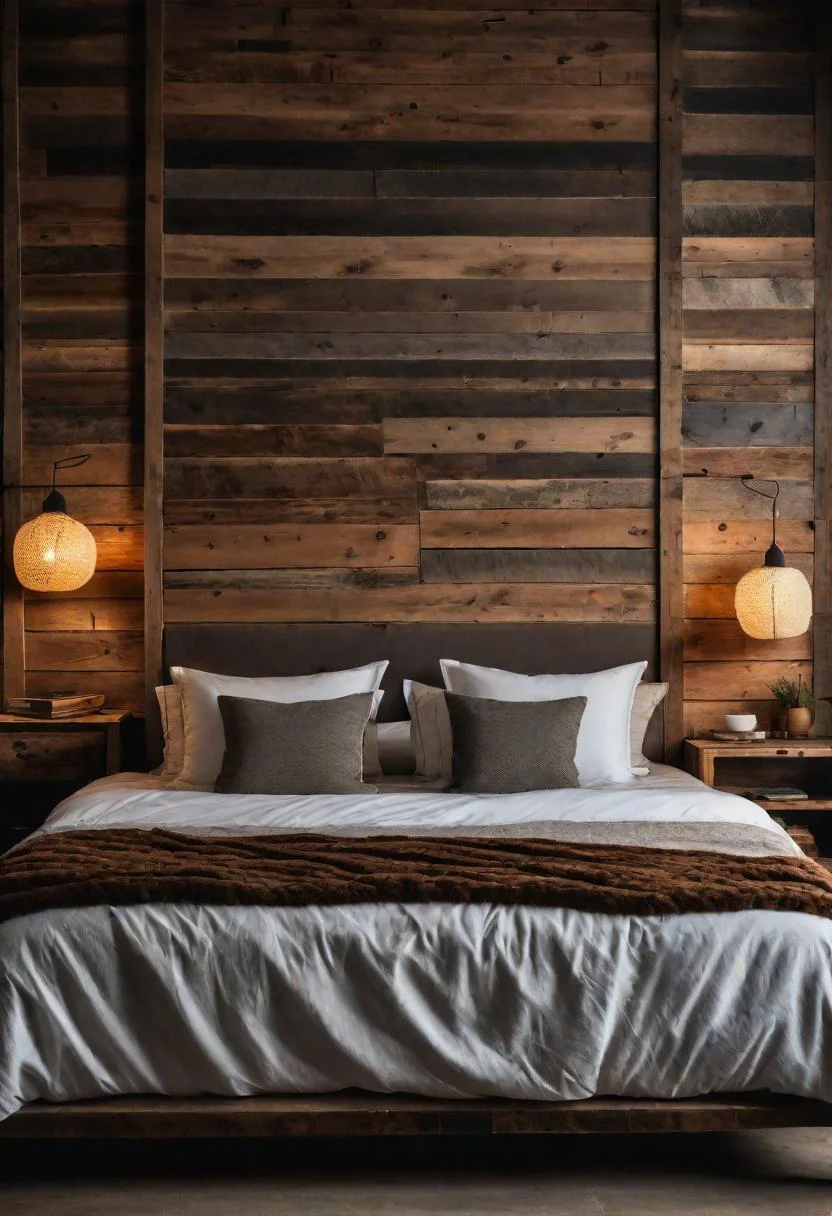 3. Rustic Wooden Headboard Ideas-1